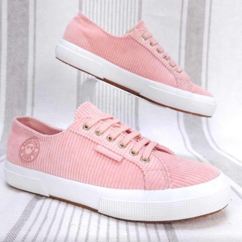 Pink Corduroy Shoes